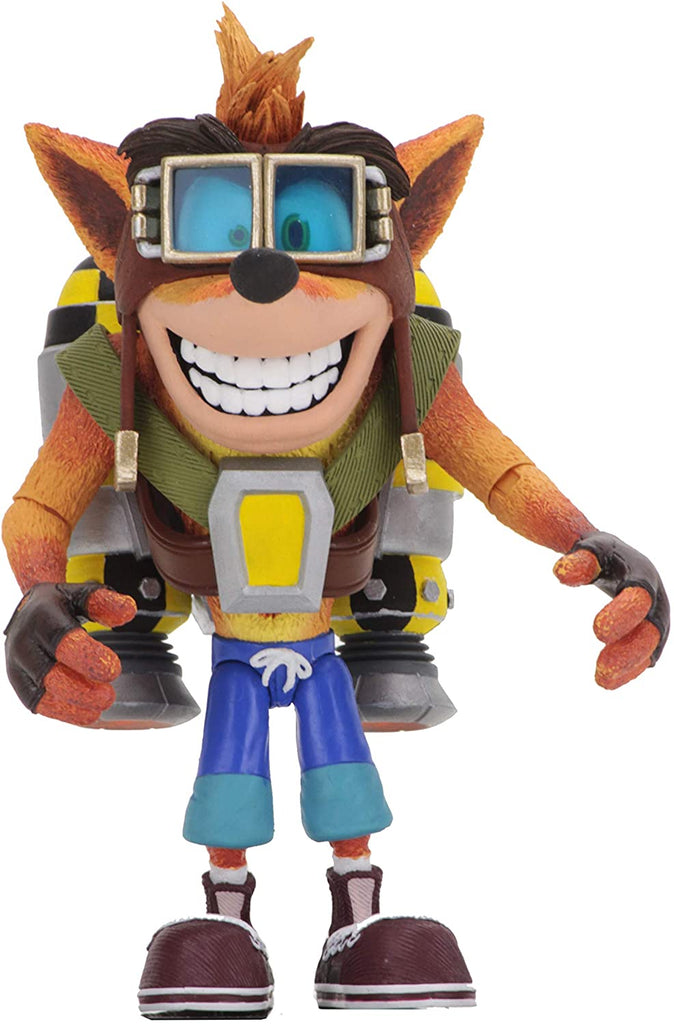 NECA - Crash Bandicoot 7" Scale Action Figure – Deluxe Crash with Jetpack - figurineforall.com