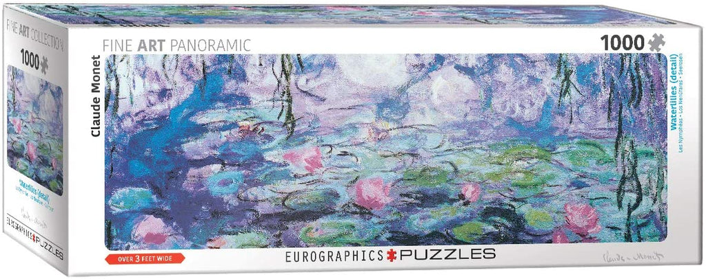 Puzzle 1000 Piece Panoramic - Flowers Plants Grass Purple Green Panoramic Jigsaw Puzzle 6010-4366 - figurineforall.com