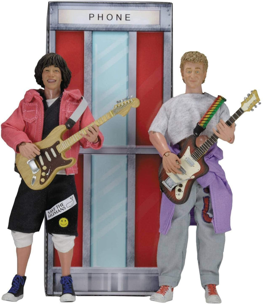 NECA Bill & Ted's Excellent Adventure 8" Clothed Figure (2 Pack) - figurineforall.com