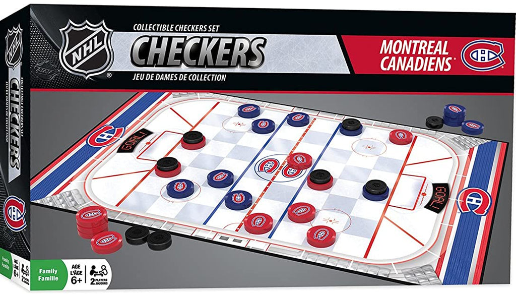 MasterPieces NHL Checkers Board Game - figurineforall.com
