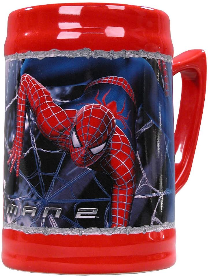 Spiderman 2 Movie Stoneware Stein Mug - figurineforall.com