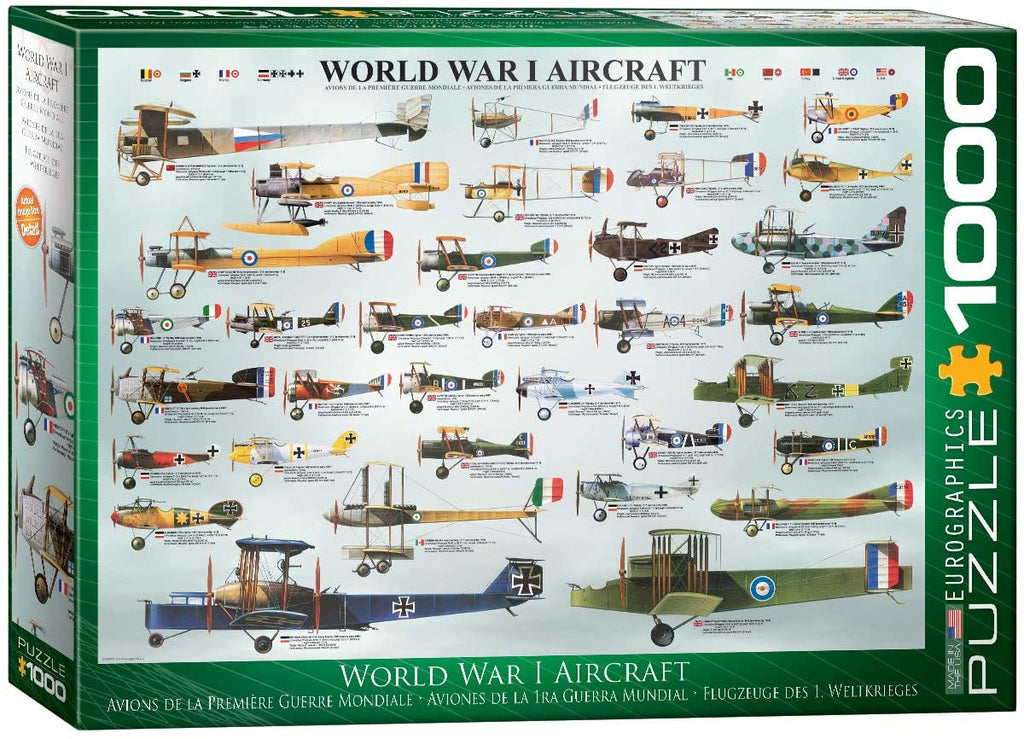 Puzzle 1000 Piece - World War I Aircraft Jigsaw Puzzle 6000-0087 - figurineforall.com