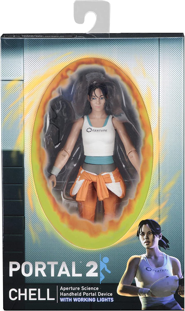 NECA - Portal 2 - 7” Scale Action Figure - Chell with Light-Up