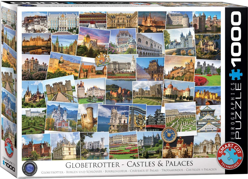 Puzzle 1000 Piece - Globetrotter Castles and Palaces Jigsaw Puzzle 6000-0762 - figurineforall.com