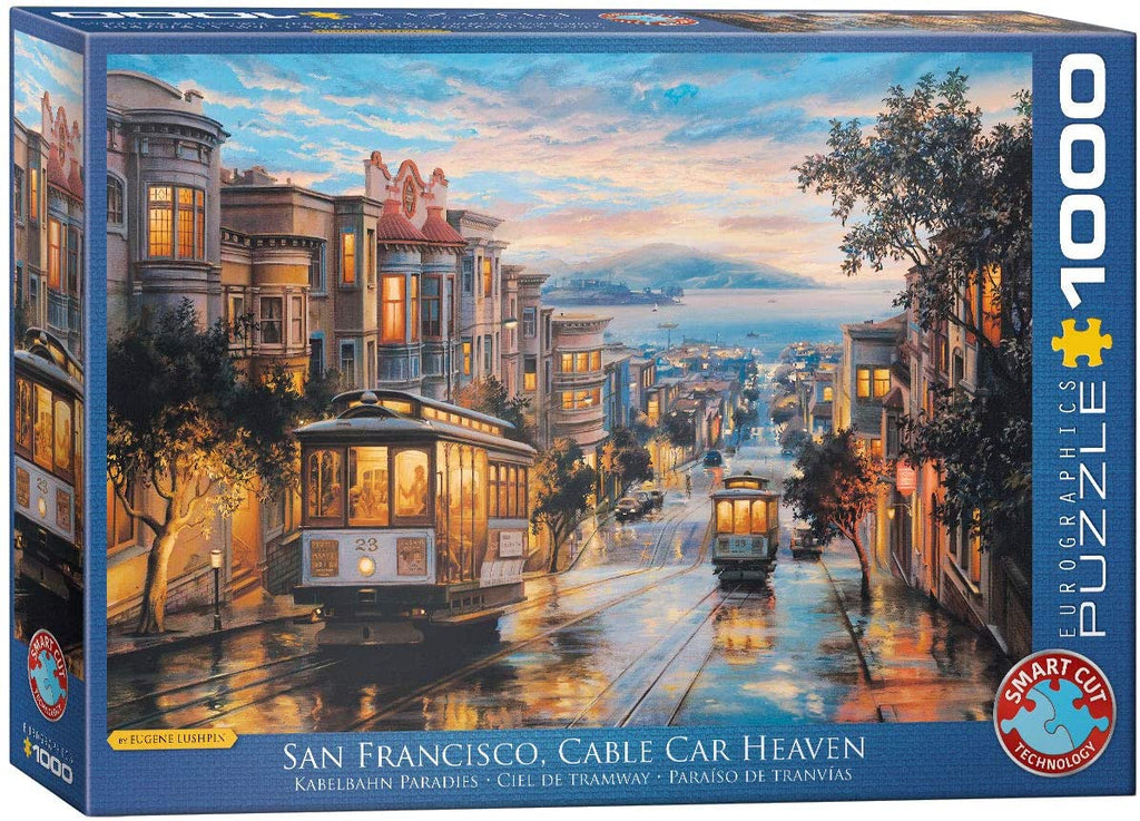 Puzzle 1000 Piece - San Francisco Cable Car Heaven by Eugene Lushpin Jigsaw Puzzle 6000-0957 - figurineforall.com