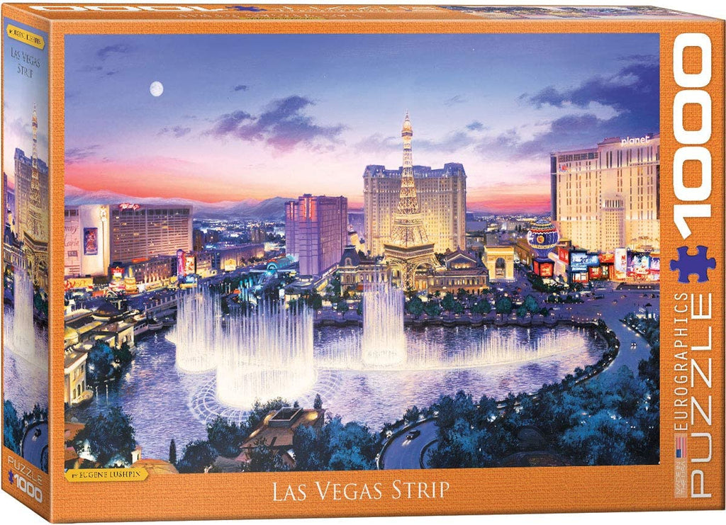 Puzzle 1000 Piece - Las Vegas Strip by Eugene Lushpin Jigsaw Puzzle 6000-5491 - figurineforall.com