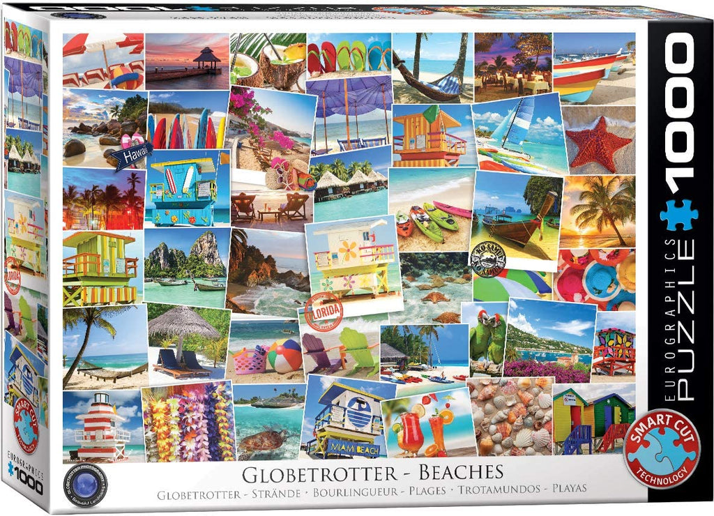 Puzzle 1000 Piece - Globetrotter Beaches Jigsaw Puzzle 6000-0761 - figurineforall.com