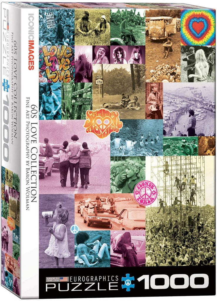 Puzzle 1000 Piece - 60s Love Collection by Baron Wolman jigsaw Puzzle 6000-0943 - figurineforall.com
