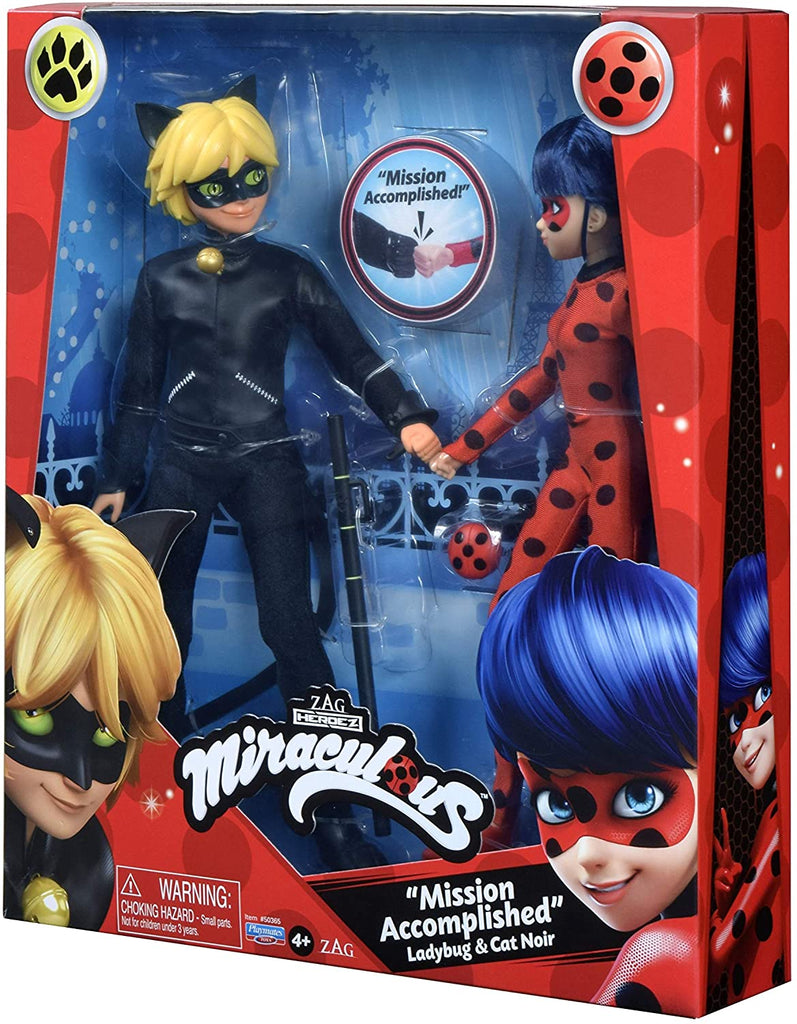 Miraculous Ladybug & Cat Noir Doll 2 Pack