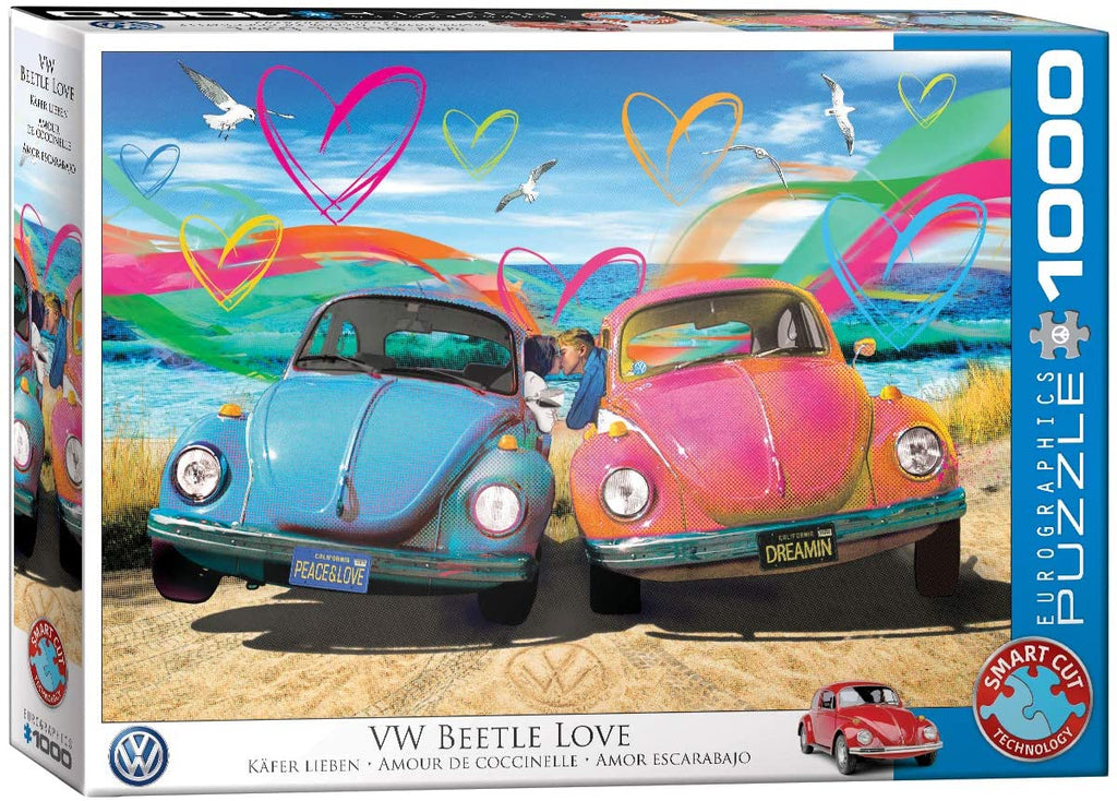 Puzzle 1000 Piece - VW Beetle Love Jigsaw Puzzle - figurineforall.com