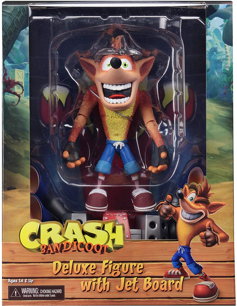 Crash Bandicoot - Crash with Jet Board Deluxe 7 Inch Scale Action Figure - figurineforall.com