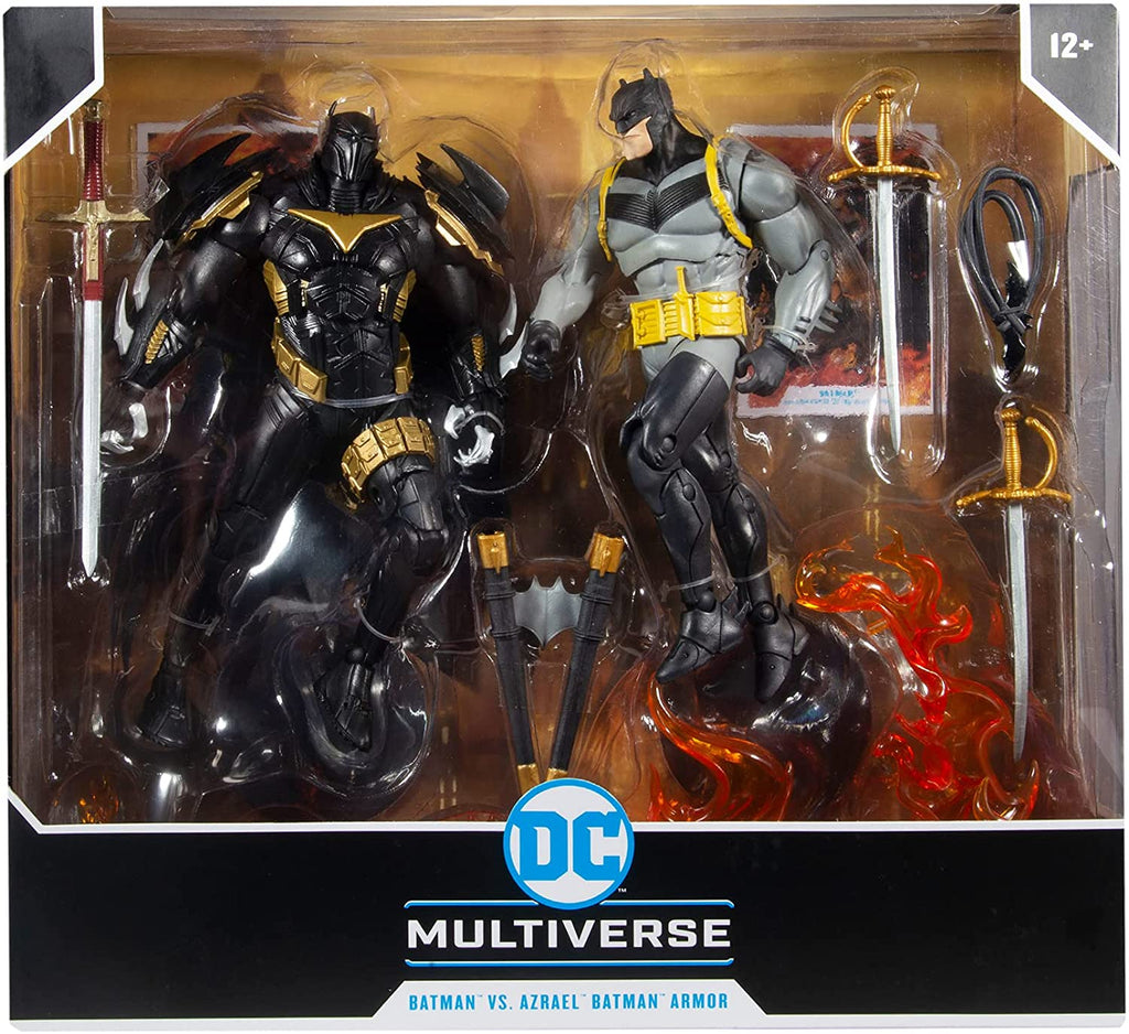 DC Multiverse Curse of the White Knight Batman vs Azrael (Batman Armor) 7 Inch Action Figure 2 Pack - figurineforall.com