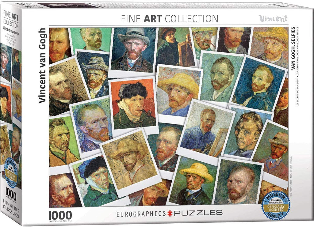 Puzzle 1000 Piece - Van Gogh Selfies by Vincent Van Gogh Jigsaw Puzzle - figurineforall.com