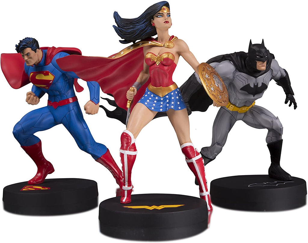 DC Collectibles DC Designer Series: Jim Lee Collector Superman, Batman & Wonder Woman Statue Set (3 Pack) - figurineforall.com