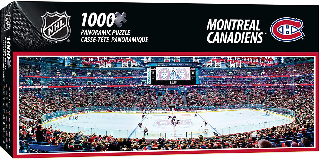Puzzle 1000 Piece Panoramic - NHL Hockey Montreal Canadian Stadium Panoramic Jigsaw Puzzle - figurineforall.com
