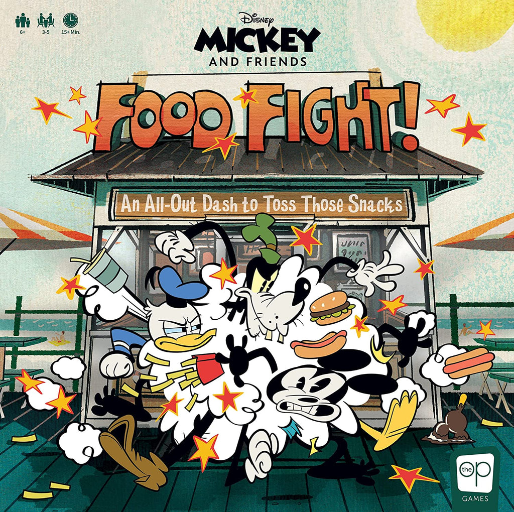 Disney Mickey and Friends Food Fight Great Kids Game and Family Board Game - figurineforall.com