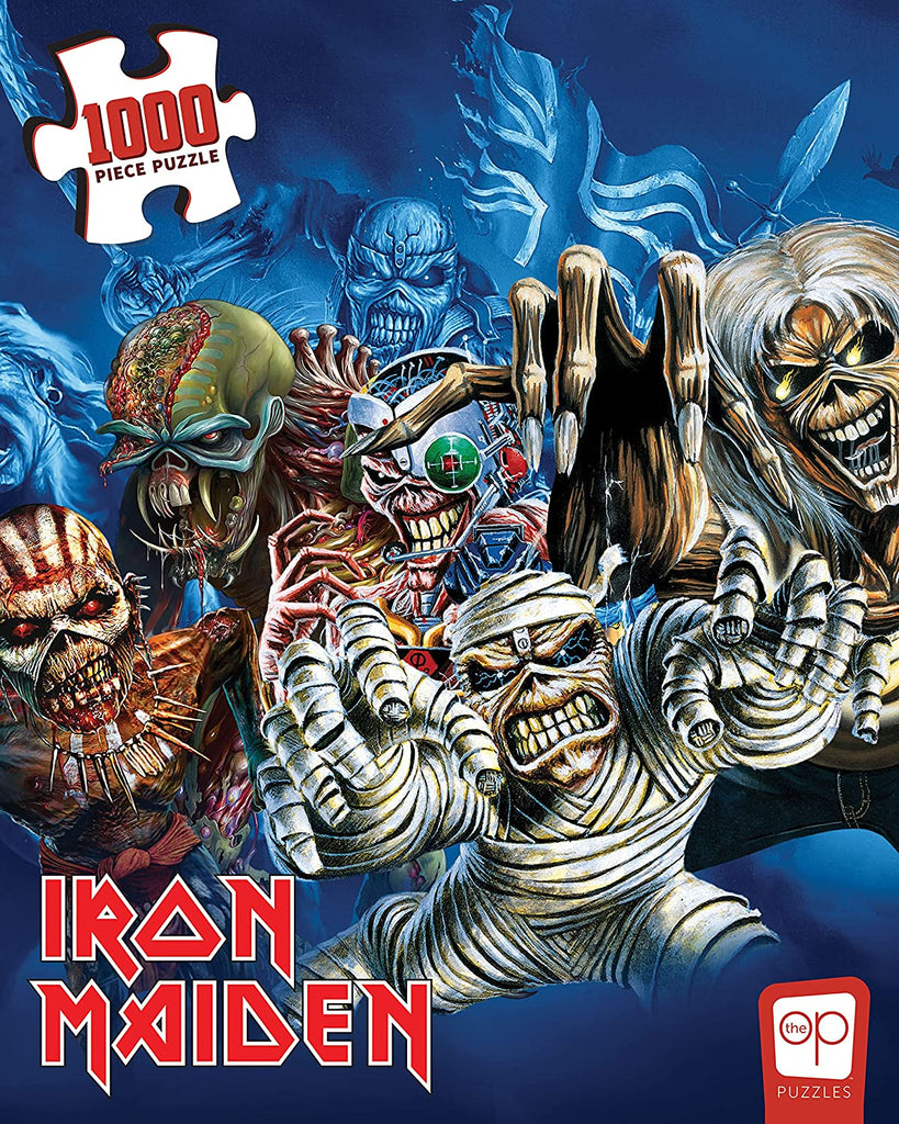 Puzzle 1000 Piece - Iron Maiden The Faces of Eddie Jigsaw Puzzle - figurineforall.com