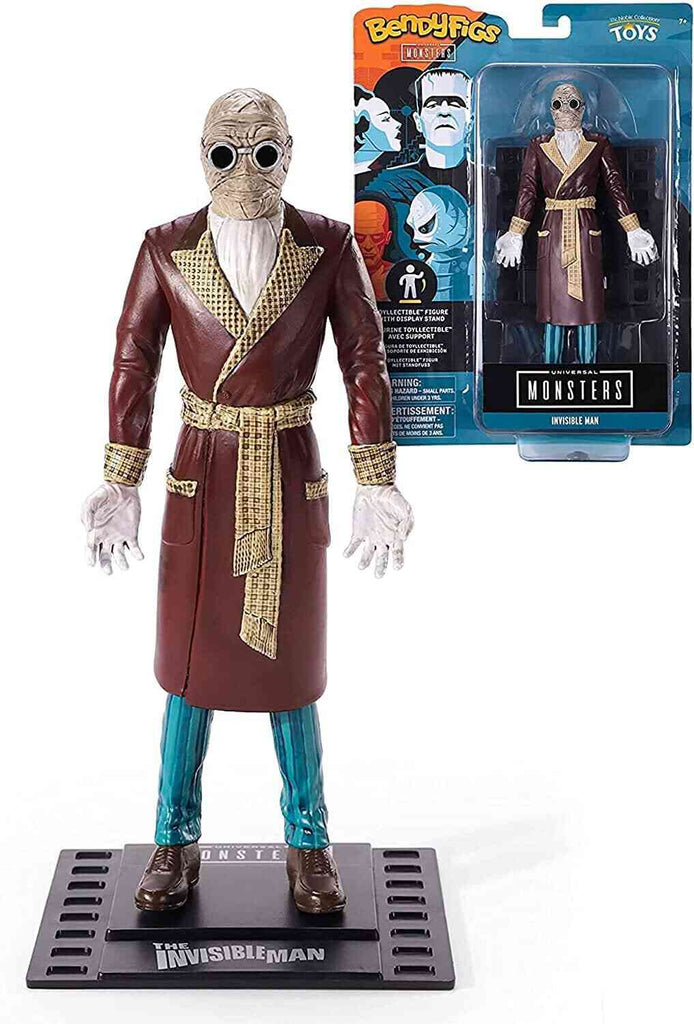 BendyFigs Universal Monsters 7 Inch Figure - Invisible Man