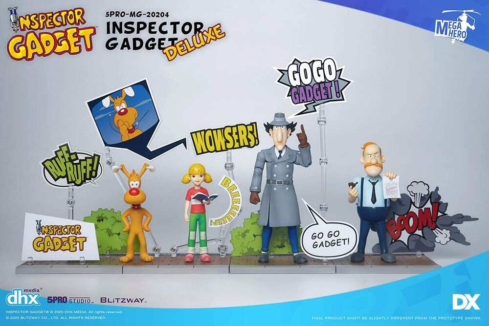 Inspector Gadget Deluxe Box set of 5 Figures 5Pro Studio MEGAHERO Series