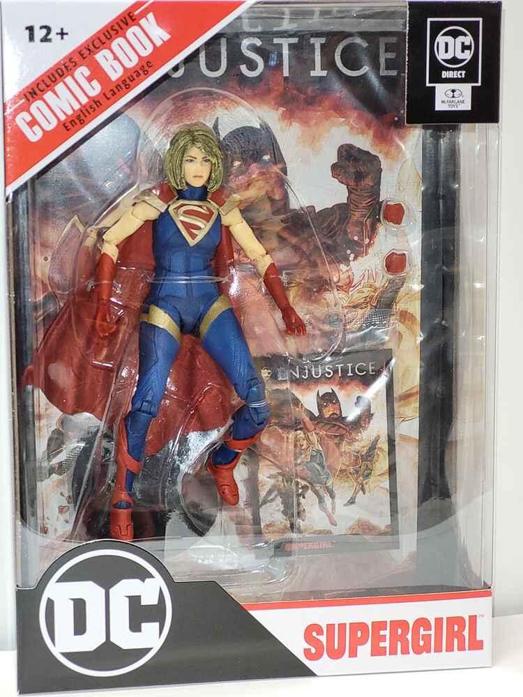 DC Multiverse Comics Page Punchers Injustice 2 - Supergirl W Comic 7 Inch Action Figure