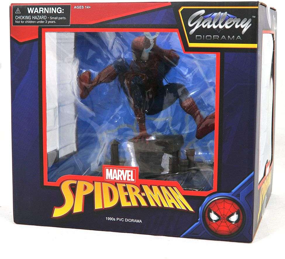 Marvel Gallery Spider-Man (90s version) 8 Inch PVC Diorama Figure - figurineforall.com