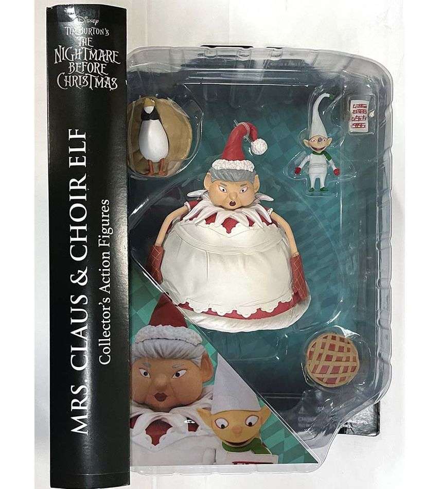 Nightmare Before Christmas Select Mrs. Claus and Choir Elf 7 Inch Action Figure 2-Pack - figurineforall.com