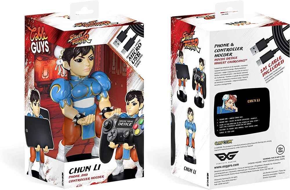 Cable Guys - Video Game Street Fighter Chun Li Mobile Phone and Controller Holder/Charger