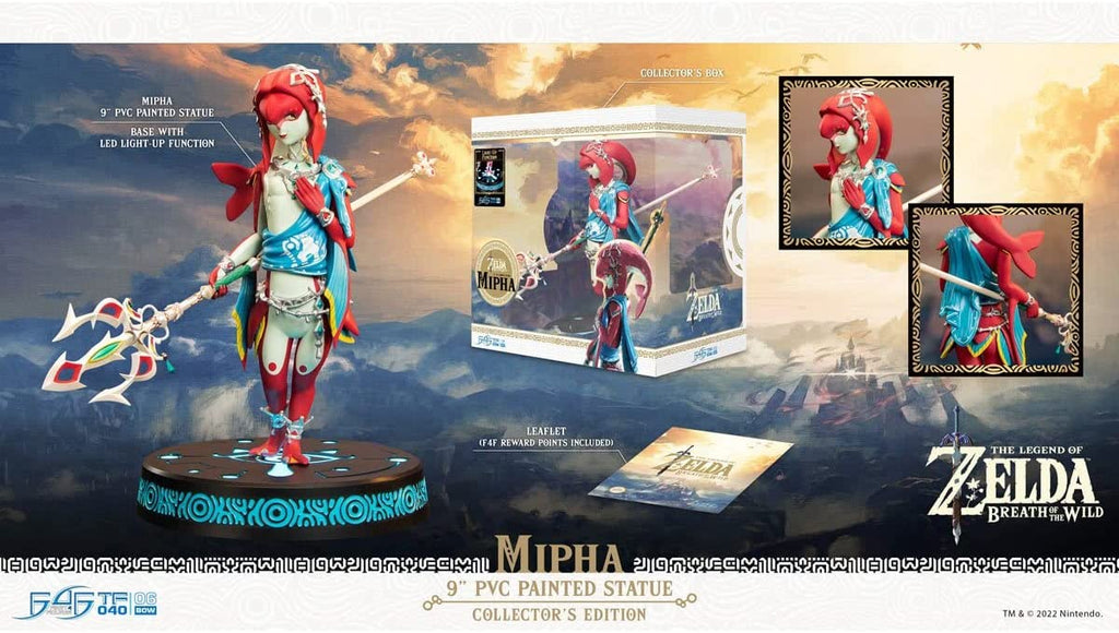 The Legend of Zelda: Breath of the Wild MIPHA 9 Inch PVC Statue Collectors Edition w/ LED Base