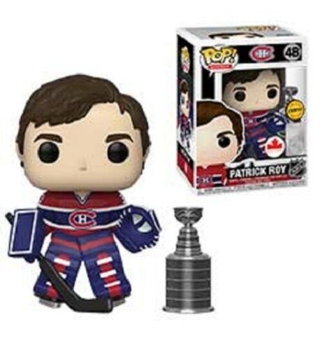 Funko Pop Sports NHL Hockey 3.75 Inch Action Figure - Patrick Roy Canadian Exclusive CHASE with Stanley Cup #48 - figurineforall.com