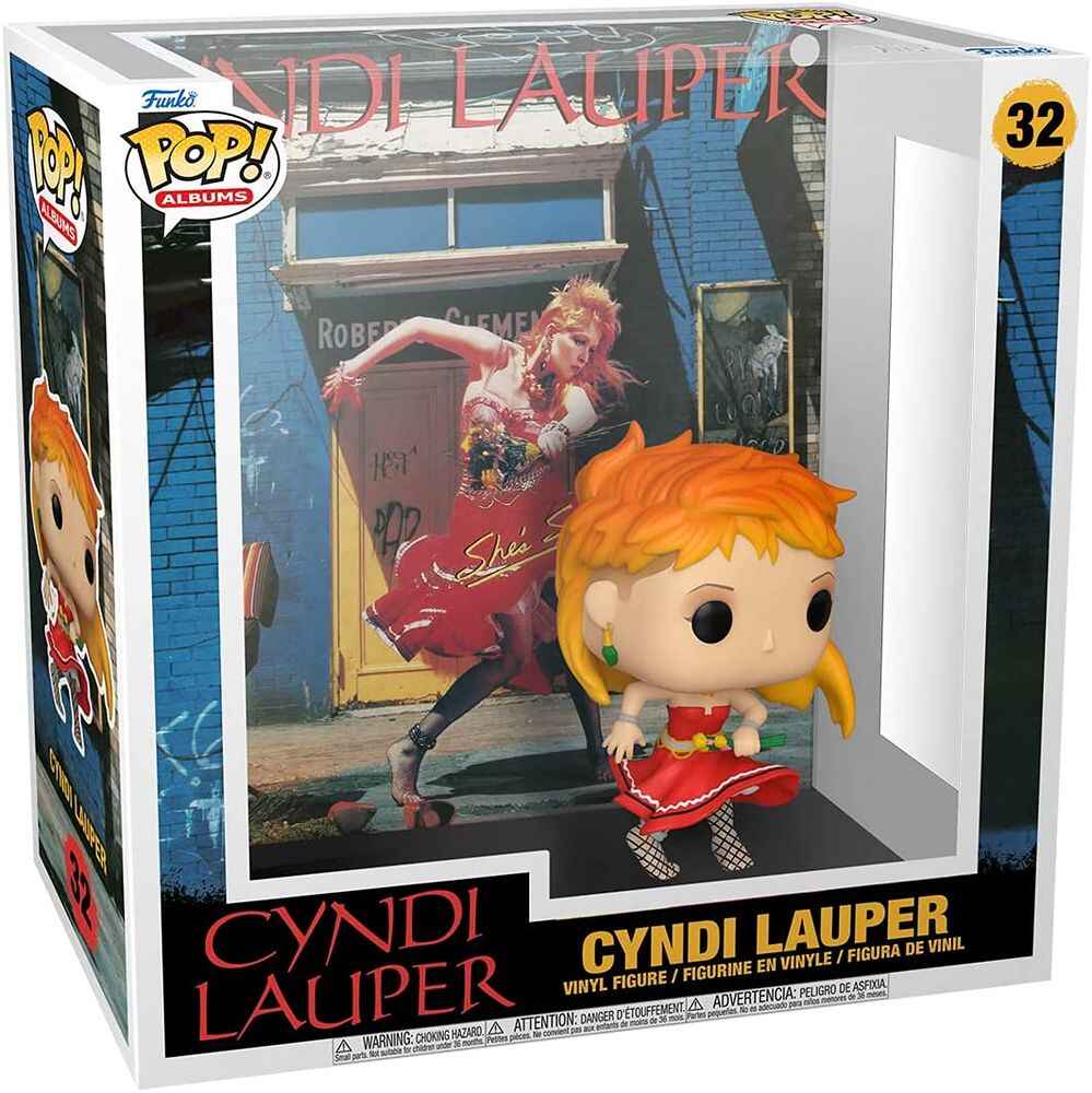 Pop Albums: Cyndi Lauper "She's so Unusual" 3.75 Vinyl Figure #32