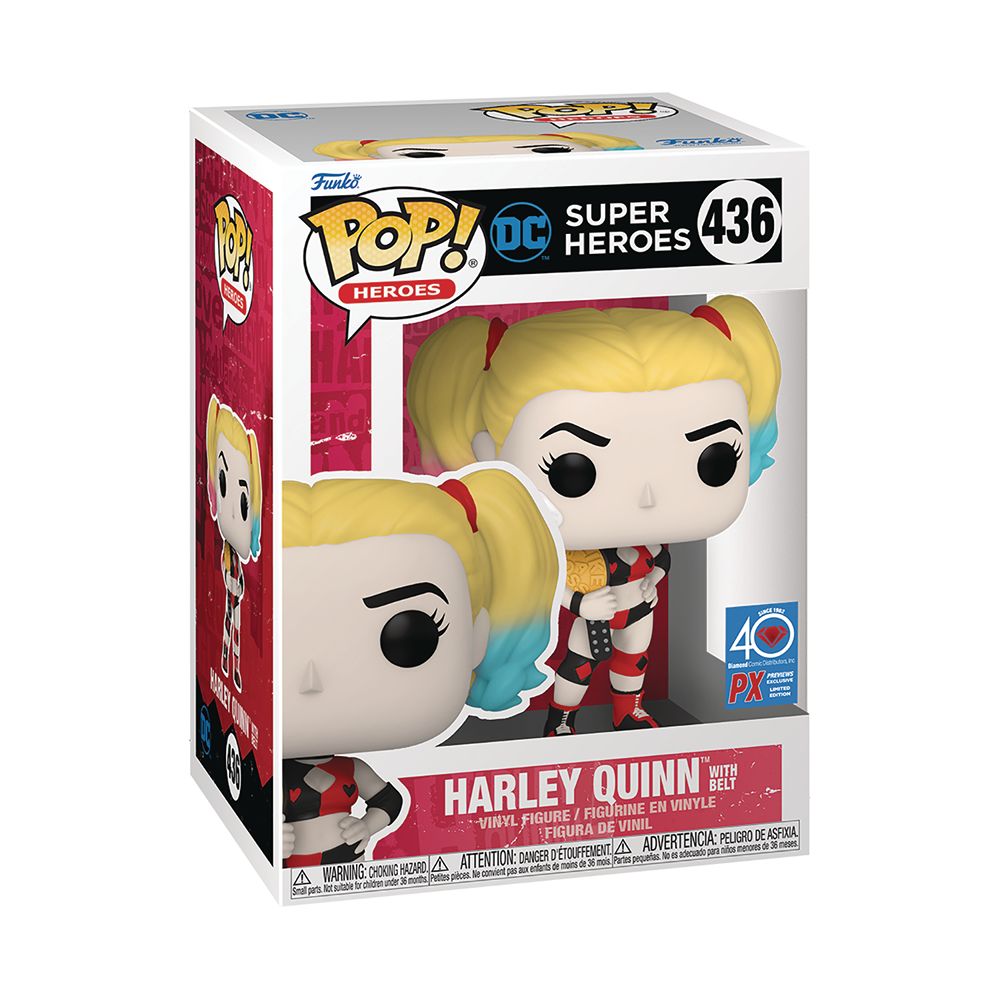 Pop DC Heroes 3.75 Vinyl Figure Exclusive - Harley Quinn #436