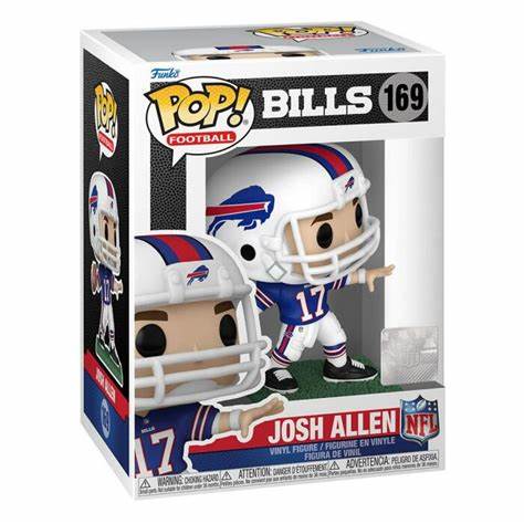 Pop Sports NFL Football 3.75 Inch Vinyl Figure - Josh Allen (Away Jersey) #169 Buffalo Bills