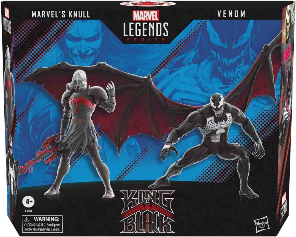 Marvel Legends Spider-Man 60th Anniversary Marvel’s Knull and Venom 2-Pack King in Black 6 Inch Action Figure