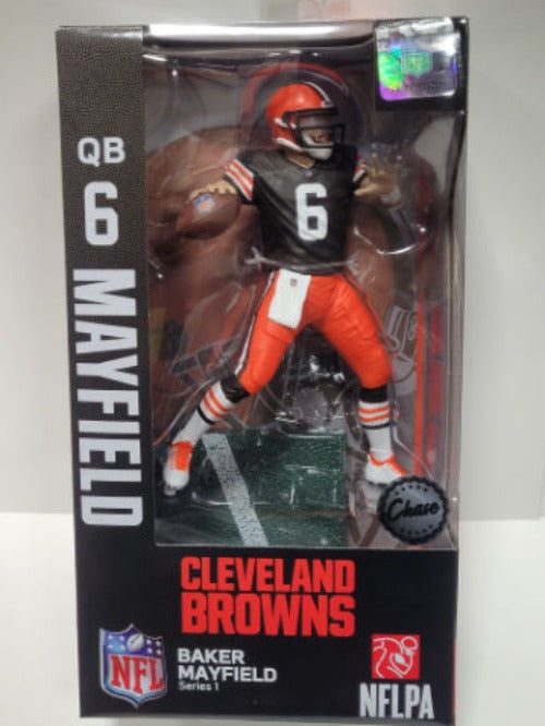 NFL Football Wave 1 Baker Mayfield Cleveland Browns 6 Inch Action Figure Chase Variant - figurineforall.com