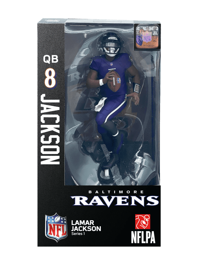 NFL Football Wave 1 Lamar Jackson Baltimore Ravens 6 Inch Action Figure - figurineforall.com