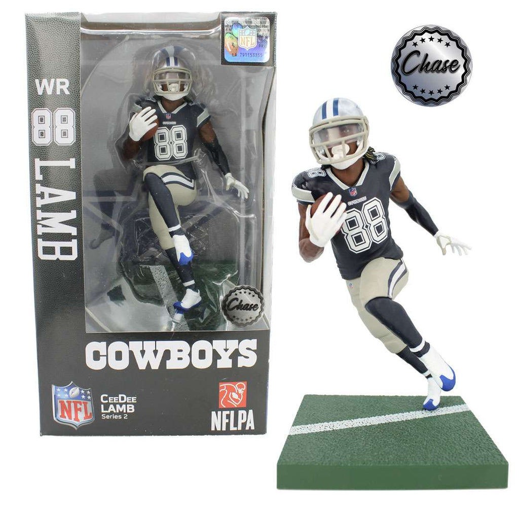 NFL Football Wave 2 CEEDEE LAMB Dallas Cowboys 6 Inch Action Figure CHASE VARIANT - figurineforall.com