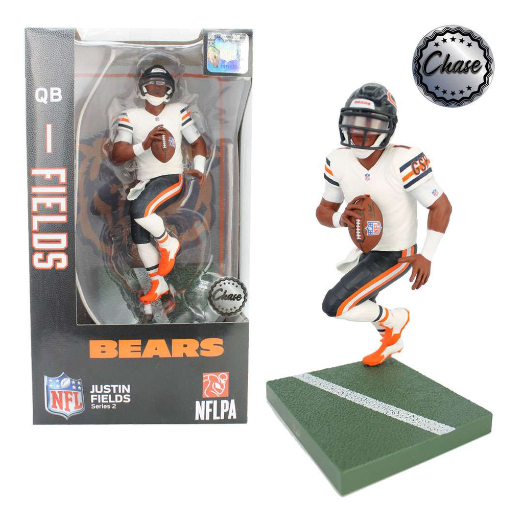 NFL Football Wave 2 JUSTIN FIELDS Chicago Bears 6 Inch Action Figure CHASE VARIANT - figurineforall.com