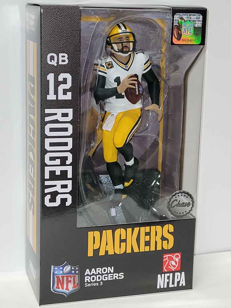 NFL Football Wave 3 Aaron Rodgers Green Bay Packers CHASE 7 Inch Action Figure