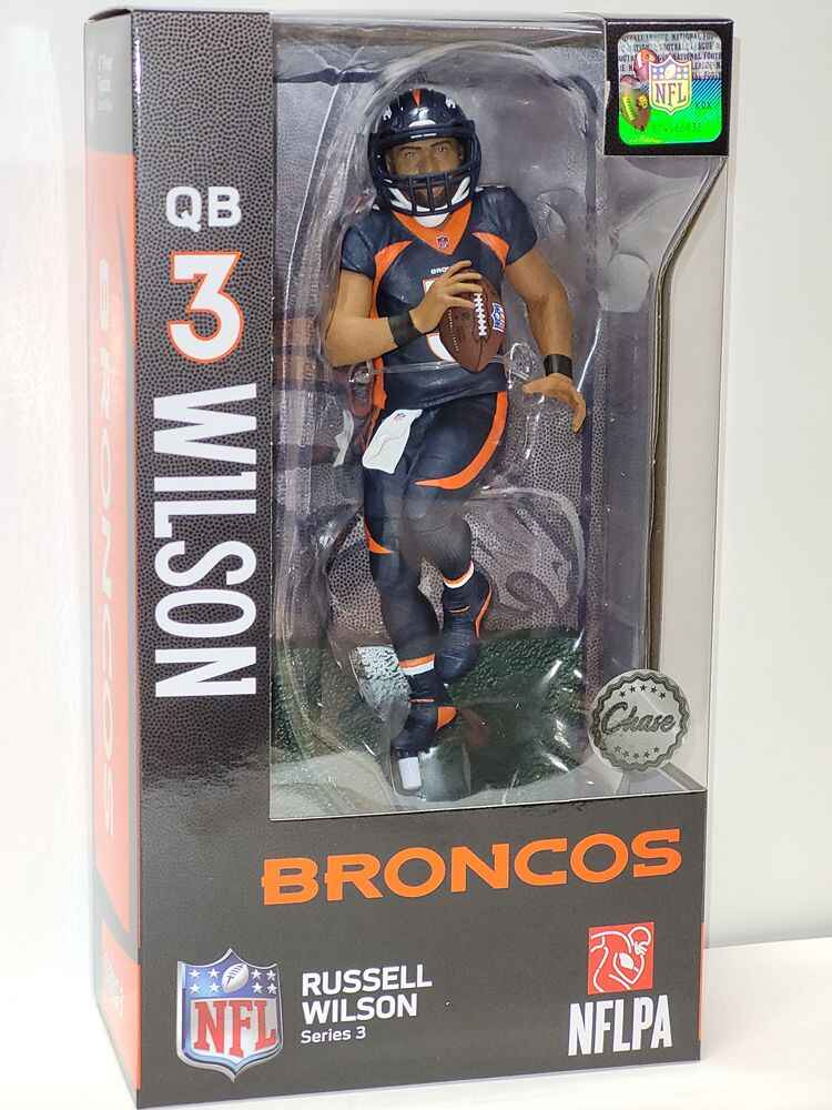 NFL Football Wave 3 Russell Wilson Denver Broncos CHASE 7 Inch Action Figure