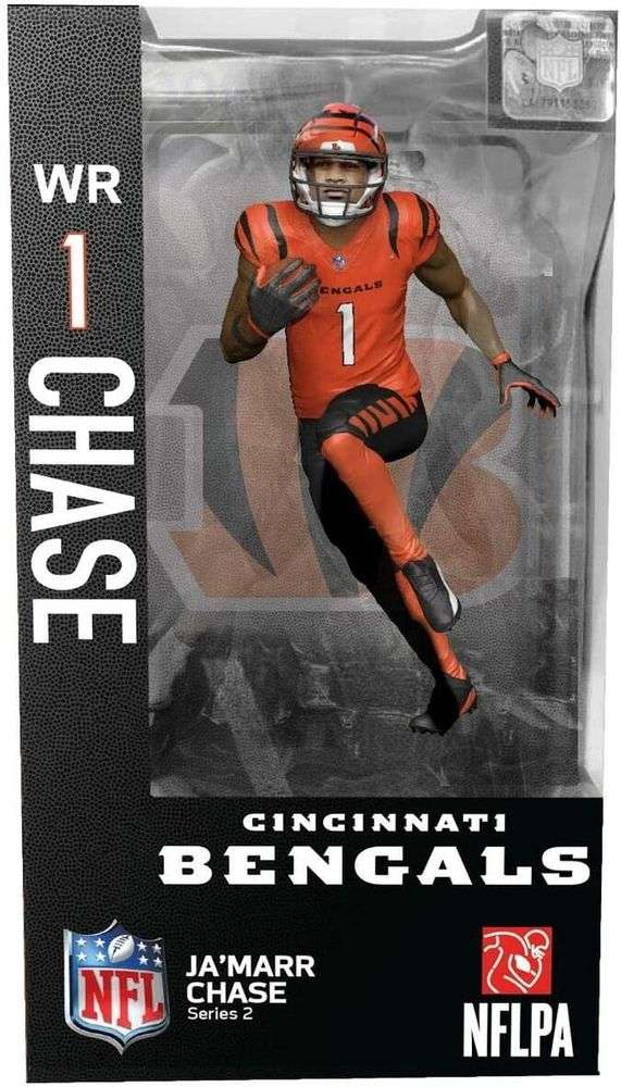 NFL Football Wave 2 Ja'Marr Chase Cincinnati Bengals 7 Inch Action Figure