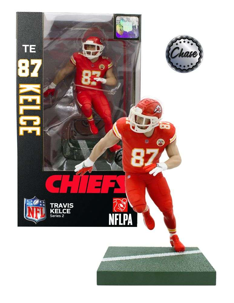 NFL Football Wave 2 Travis Kelce Kansas City Chiefs CHASE 7 Inch Action Figure