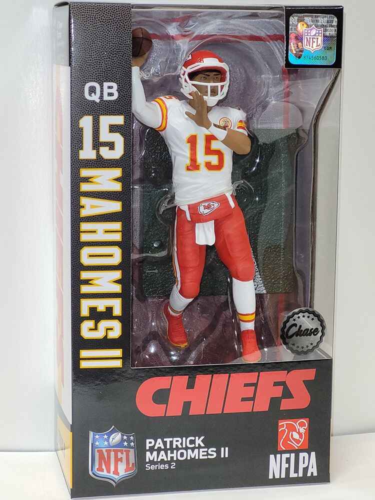 NFL Football Wave 2 Patrick Mahomes Version 2 CHASE Kansas City Chiefs 7 Inch Action Figure