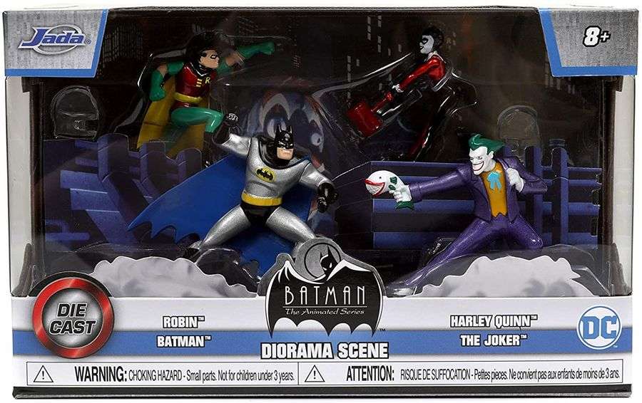 DC Multiverse Batman The Animated Series Diorama Scene Diecast Set of 4 - figurineforall.com