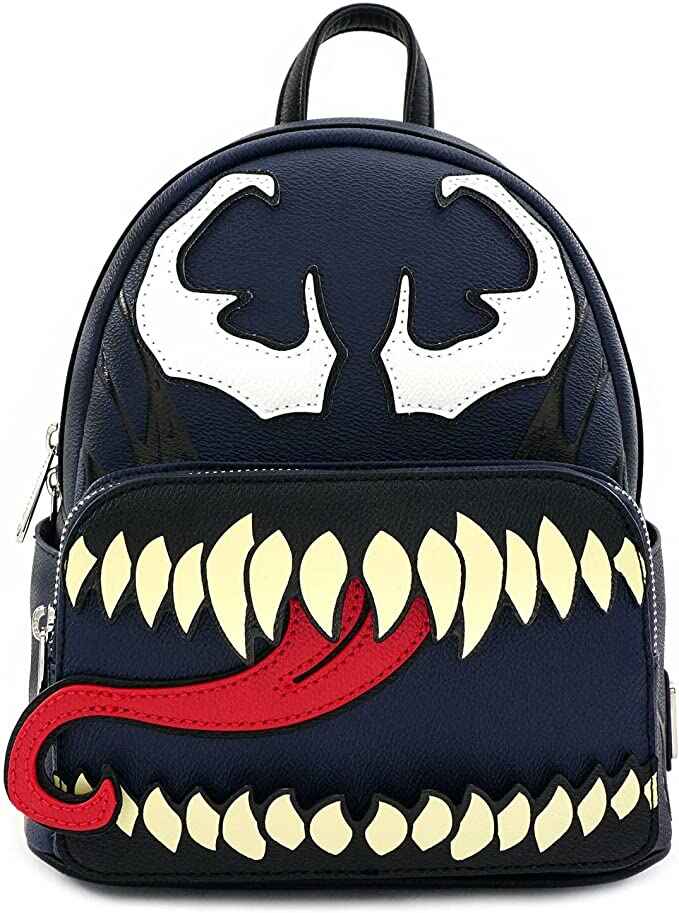 Loungefly Marvel Venom Face Faux Leather Mini Backpack Shoulder Bag