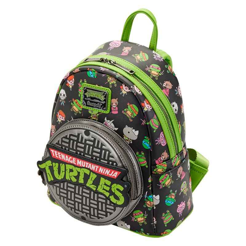 Loungefly Teenage Mutant Ninja Turtles Sewer Cap Mini Backpack Shoulder Bag