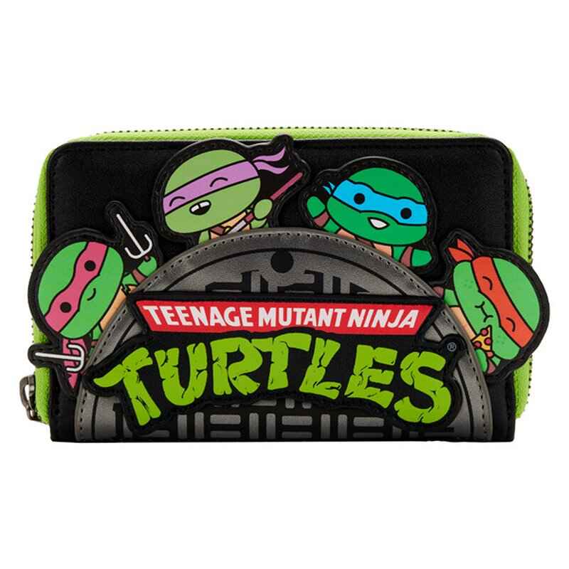 Loungefly Teenage Mutant Ninja Turtles Sewer Cap Around Zip Wallet