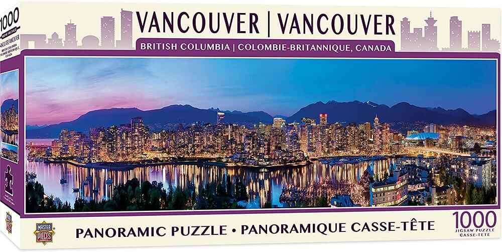Puzzle 1000 Pieces Panoramic - Vancouver Skyline Jigsaw Puzzle