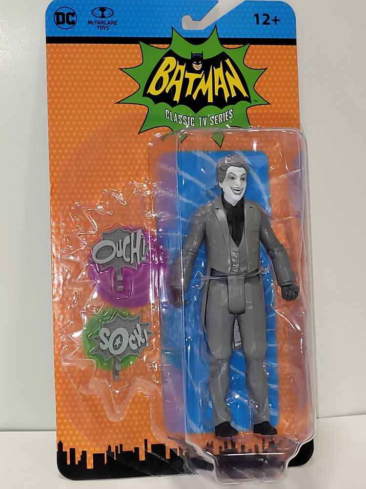 Batman DC Retro 66 Classics TV Series 1960s Wave 4 The Joker (Black and White Variant) 6 Inch Action Figure