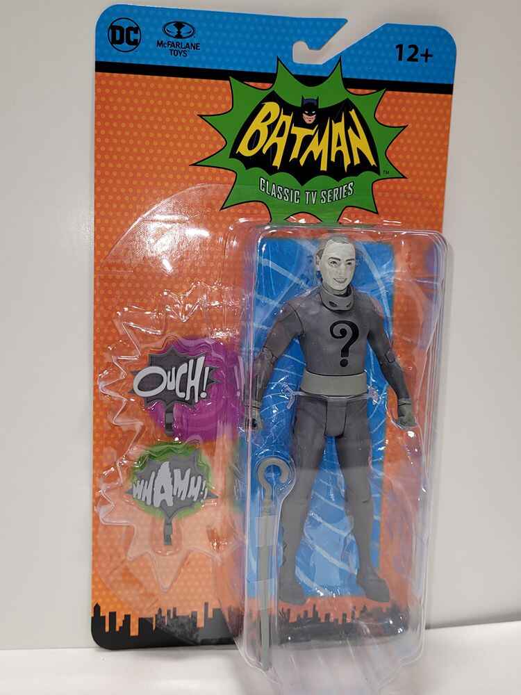 Batman DC Retro 66 Classics TV Series 1960s Wave 5 The Riddler Unmasked Black and White 6 Inch Action Figure