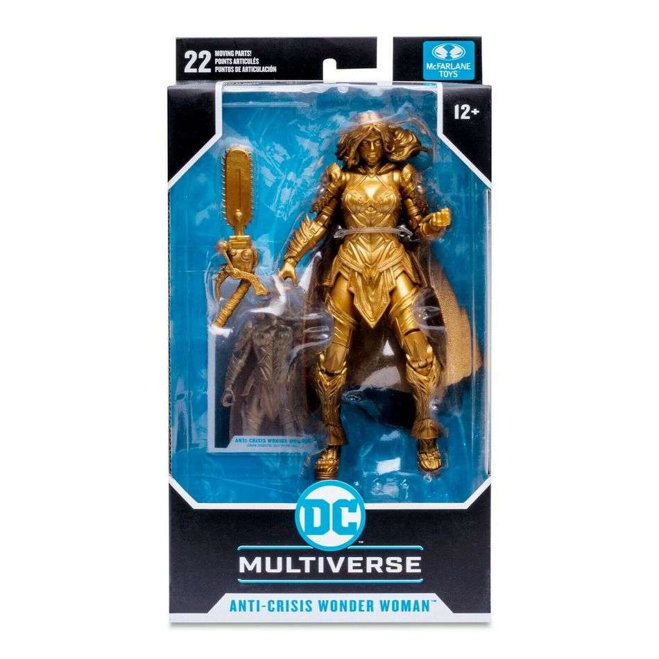 DC Multiverse Comic Wonder Woman Anti Crisis Death Gold Metal 7 Inch Action Figure Exclusive - figurineforall.com